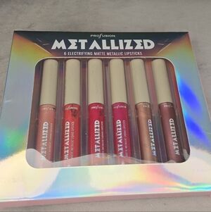 Profusion Cosmetics Metallized Matte Lipstick Collection - Pink and Red Hues